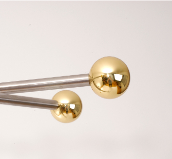 Brass detailed hatstand