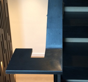 Black steel handrail